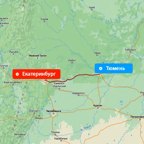 Грузоперевозки Екатеринбург — Тюмень