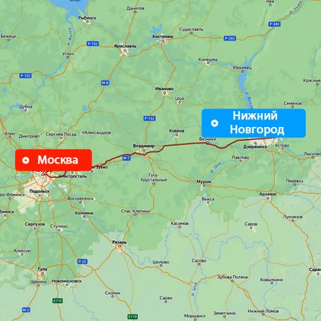 Грузоперевозки Москва — Нижний Новгород