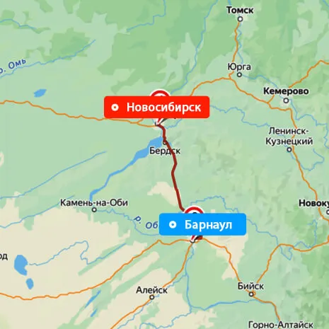 Грузоперевозки Новосибирск — Барнаул