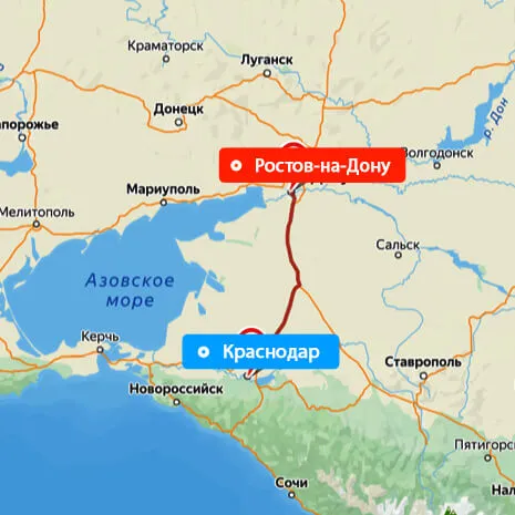 Грузоперевозки Ростов-на-Дону — Краснодар