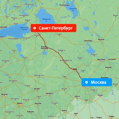 Грузоперевозки Москва — Санкт-Петербург
