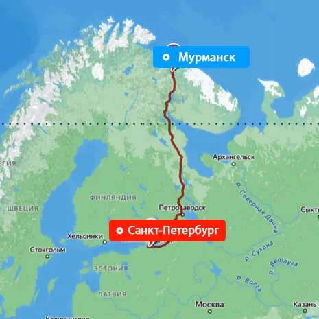 Грузоперевозки Санкт-Петербург — Мурманск